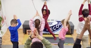 7-year-old yoga instructor sets record
