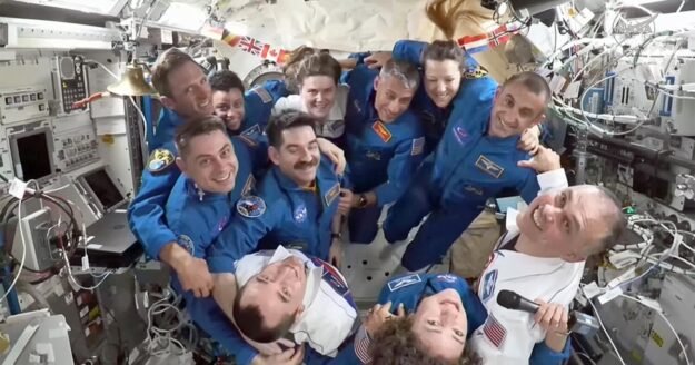 Space station crew heads home as replacements settle in for 6-month tour of duty