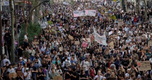 Watch: Historic student protests sweeping across France