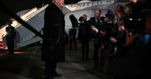 Justice Department investigating TV networks over suspension of press pool after Trump media ban