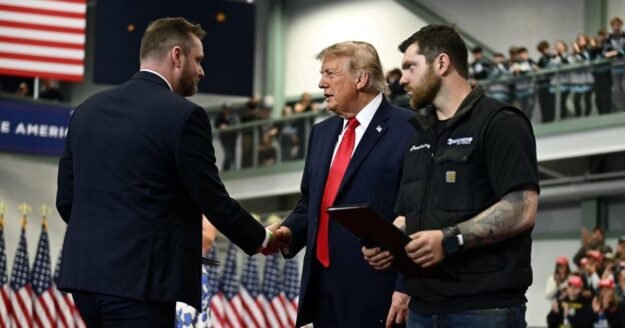 Trump issues pardons to 2 auto shop owners at Alaska rally