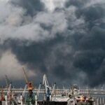 Ukraine launches 1,000 drones at Russia, attacks set St. Petersburg oil facilities ablaze